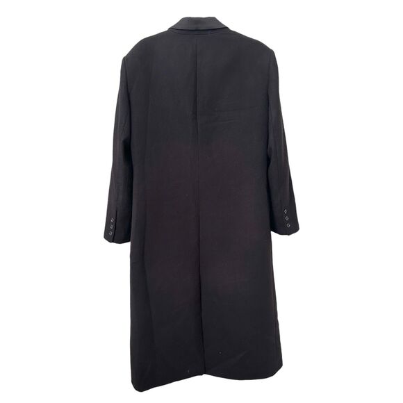 SAINT ART Toby Tuxedo Oversized Overcoat Black Sz Medium - Picture 4 of 6